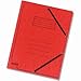 Produktbild Falken 25 x Einschlagmappe A4 Colorspan-Karton 355g/qm mit Gummizug rot