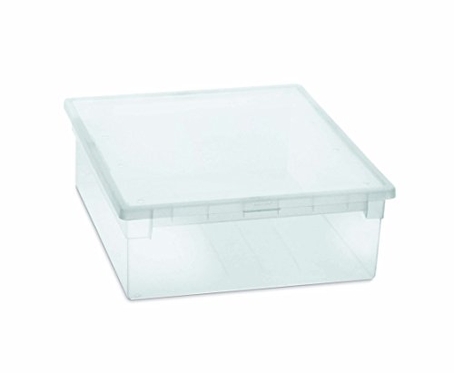 XL Aufbewahrungsbox mit Deckel aus transparentem Kunststoff und XL Stauvolumen! Maße: 37,6 x 52 x 13,9 cm - 2