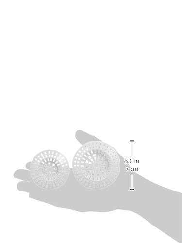 WENKO 4920220100 Abfluss-Sieb – 4er Set, sammelt Küchenreste, Metall, Weiß - 2