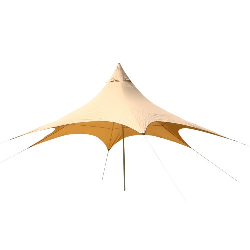 10T Captiva 6 – Schirm-Sonnendach 31m² Hexagon mit Aufstellstange wasserabweisend 90% UV-Schutz - 6