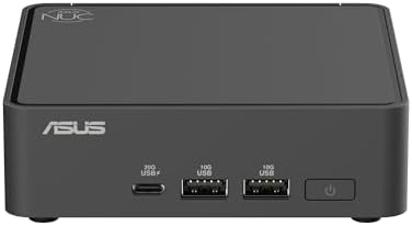 ASUS NUC 15 Pro, Mini PC Intel Core Ultra 7 255H, RAM da 96 GB DDR5-6400, SSD M.2, Scheda Grafica Intel Arc, Wi-Fi 7, Bluetooth 5.4, Compatibile con Windows 11 Pro e Windows 11 Home, Tall, Nero