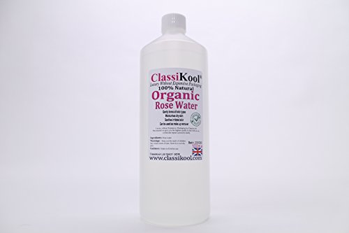 Classikool 1000ml / 1L Rose Floral Water Hydrosol / Spray - A Natural Toner Moisturiser & Food Flavouring