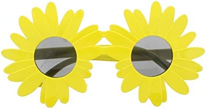 Fancy Dress Yellow Sunflower Glasses