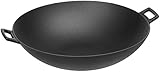 AmazonBasics - Wok en Hierro Fundido pretratado