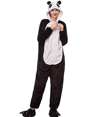 Pijama disfraz Pok  mon Pikachu Kigurumi para adultos  disfraz de anime y Halloween   color Panda Pja  tama  o X-Large