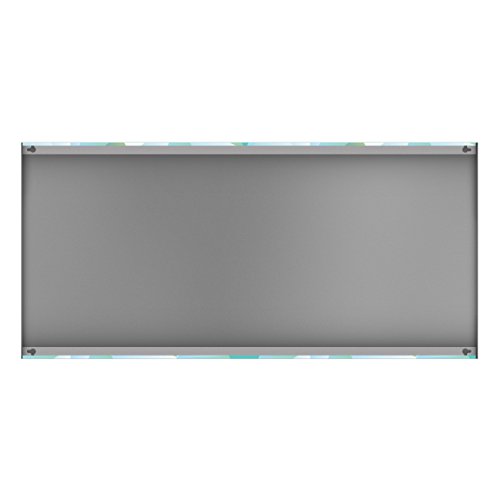 Apalis 108857 Magnettafel Vektormuster Memoboard Design Quer Metall Magnet Pinnwand Motiv Wand Stahl Küche Büro, 37 x 78 cm, türkis - 4