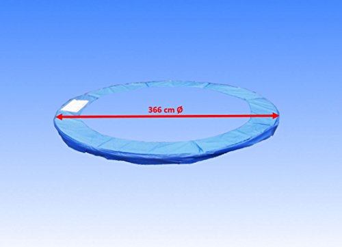 Trampolin Randabdeckung + Sicherheitsnetz 6 Stangen 366 cm Ø - 4