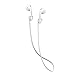 Produktbild AOLVO Kabellose Ohrstöpsel Strap Compact Sport Silikon Anti-Lost Strap Holder Kabel-Connector Kabel-Connector Kabel-Connector Seil für AirPods weiß