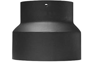 COLOR EMAJL Abgassysteme Rauchrohr - Ofenrohr - Reduzierung, Farbe:schwarz;Größe:von 150 mm auf 130 mm