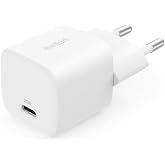 Belkin BoostCharge USB-C 25 W PD 3.0 PPS Hızlı Şarj Cihazı, Beyaz