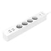 Produktbild CHOULI EU-Überspannungsschutz-Steckdosenleiste mit 4 USB-Steckdosen und 4 Wechselstromsteckdosen für ORICO Weiß