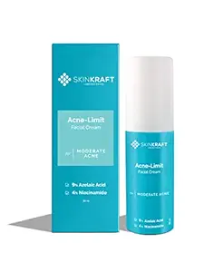 SkinKraft Acne-Limit Facial Cream, Customized Acne Scars Removal Face Cream with Niacinamide & Azelaic Acid - For women & men - 30ml