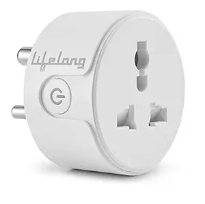 Lifelong 10A Smart Plug Suitable for Appliances Such as Televisions, Electric Kettle, Table Fans, Set top Box, Air purifiers(Compatible with Alexa and Google Assistant)