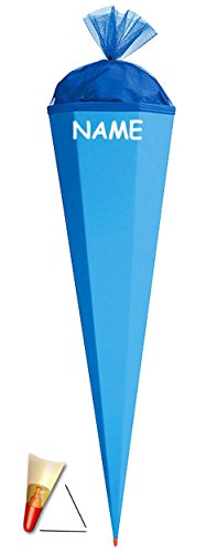 Schultüte – Rohling – hellblau – 35 / 50 / 70 / 85 cm – mit Holzspitze – Zuckertüte ALLE Größen – Roth – zum Basteln, Bemalen und Bekleben Bastelschultüte - 3