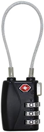 JSCY TSA Approved Security Luggage Travel Suitcase 3-Digit Combination Cable Lock 1PC