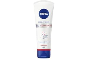 NIVEA Krem do rąk 3 w 1 (1 x 100 ml), kojący krem do popękanych i bardzo suchych rąk, krem nawilżający, aby uzyskać miękkie dłonie