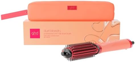 ghd Duet Blowdry – Spazzola 2 in 1 Edizione Limitata in Sun-Kissed Peach – con sacchetto e tappetino– Asciuga i capelli bagnati senza danni da calore – Adatto a tutti i tipi di capelli (spina EU)