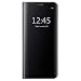 Produktbild LeeACC Galaxy Note8 Spiegel Hülle, Note8 Spiegel Schutzhülle Flip Handy Case mit Standfunktion Mirror Clear View Flip Case Kunstleder Tasche im Bookstyle Case für Samsung Galaxy Note8, Schwarz
