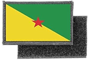 AKACHAFACTORY Patch ecusson imprime badge drapeau guyane francaise