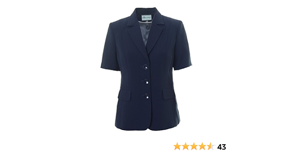 Busy Women's Short Sleeve Jacket Navy 