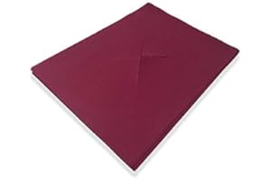 PHYSIOFIT24 Waschfaser-Nasenschlitztücher (waschbar) 40x30cm - 10 Stück Nasenschlitztücher Gesichtsauflage (RUBINROT)