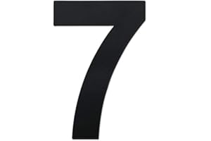 nanlyiau Numery do skrzynki pocztowej 7,6 cm, czarny numer domu, numer drzwi, stal nierdzewna, numery domów, samoprzylepne, czarne, wykonane z solidnej stali nierdzewnej 304, 7,2 cm (7)