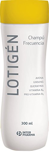 LOTIGÉN - Champú suave 100% natural de uso frecuente, diseñado para la higiene diaria del cabello. Champú con queratina, avena y vitaminas para cabello dañado, frágil y fino - 300 ml