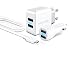 Produktbild Innergie PowerTravel ADP-N15VH AE Plus USB-Ladegeräte (15 Watt) für Steckdosen/(10 Watt) für Autos inkl. Mikro USB-Kabel weiß