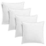 sleepling 4er Set 193914 Basic 50 Baumwolle Federkissen Inlet Sofakissen Füllkissen Baumwolle 40 x 40 cm, Weiß sleepling 4er Set 193914 Basic 50 Baumwolle Federkissen Inlet Sofakissen Füllkissen Baumwolle 40 x 40 cm, Weiß