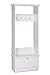 Produktbild Landhaus Garderobe (B/H/T: 80 x 200 x 39), weiß, Möbelgriffe antik
