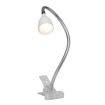 Brilliant AG G92936/05 Lampe de bureau LED à fixation pince Métal/Plastique 2,4 W Integrated Acier/Verre Blanc