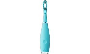 FOREO ISSA Mini 2, Spazzolino Elettrico Per Bambini, Design Svedese, Dotato Di Setole In Silicone Delicate, Ricaricabile Tramite USB, Summer Sky