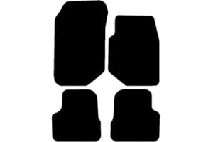 CLICK-CARMATS Car Mats to fit Vauxhall Mokka 2021-Onwards (not electric models) - Fully Tailored Deluxe 4 Piece - Black Carpet - Black Trim - Heavy Duty Heel Pad - 20-6075