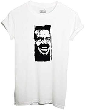 T-SHIRT SHINING JACK NICHOLSON - FILM by MUSH Dress Your Style - Uomo-L-BIANCA