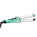 Risingmed 2 in 1 Hair Iron Hair Straightener/Curler 25mm Mini Hair Curler Dual Voltage Hair Curling Wand Ceramic Curling Iron /Curling Tongs (Blue)