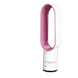  HYXL Climatizador portátil,Ventilador sin aspas Aire,Iones Negativos Seguridad Ventilador de la Torre Humidificador,Silenciar Fan-Rosado 20x66cm(8x26inch)