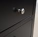 Brooklyn Black Media Chest with 4 deep drawers, Large chest of drawers with metal runners and dovetail joints. ASSEMBLED