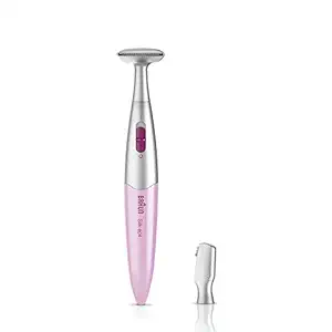 Braun Trimmer for women, Silk Epil FG 1100, 3-in-1 Precision Trimmer for Eyebrow, underams and Bikini Area, 2 Heads & 2 Trimming Combs.
