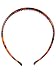 Tort Brown Alice Band Heaadband Plastic Tooth Comb Sports Gym Unisex Hair Band