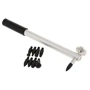 MAXBELL Aluminum Dent Hail Hammer Tap Down with Screw-on PVC Tip for Car Repair Tool