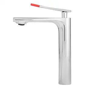 Acasa ALEC Mixer Tap for Bathroom Wash Basin with 360-Degree Rotating Spout (M12513-814C, Brass Body, Chrome Finish & 2 Inlet Hoses)