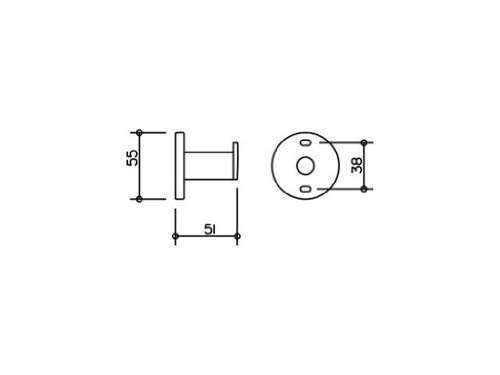 Keuco 14914010000 Handtuchhaken Plan 51 mm Ausladung verchromt - 2