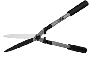 GPH GARDEN PET HOME Extendable Garden Shears - Telescopic Hedge Shears, Adjustable Hedge Clippers with Giant Blade, Efficient Trimming Boxwood, Bushes, Extends from 66 to 85cm