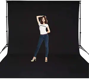 Amipri Black Screen Backdrop , 8FT X 12FT Wide Black Screen Backdrop