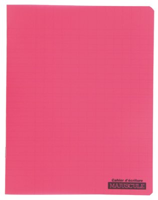 Majuscule-cahier D'ecriture Piqures 17x22 32p Double Ligne 3m Rouge