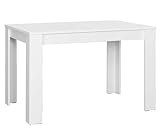 mesa cocina 120x80 extensible  Cavadore Nick Mesa, Madera, Blanco, 120 x 80 cm