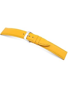RIOS1931 Uhrenarmband Toscana Kalbleder Gelb Bandanstoss 18 mm