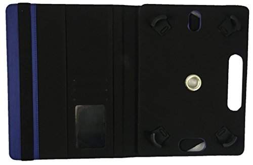 Samsung Galaxy Tab S2 8 0 Inch Wi-Fi SM-T719 Tablet Blau mit Schwarzer Trimmen Universal 360 Grad Wallet Schutzh  lle Folio mit Kartensteckpl  tzen   