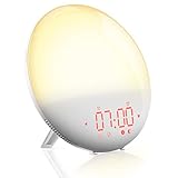 【2 Weckzeiten & Snooze-Funktion】: Mit der Dual-Alarm-Funktion können Sie zwei separate Weckzeiten einstellen, wenn Sie und Ihren Partner bzw. Ihre Partnerin unterschiedliche Zeitpläne haben, wobei auch die Snooze-Taste auf der Oberseite ganz groß und gut erreichbar ist, sodass Sie die Taste ohne Augen zu öffen drücken und zusätzliche 9 Min. schlafen können.