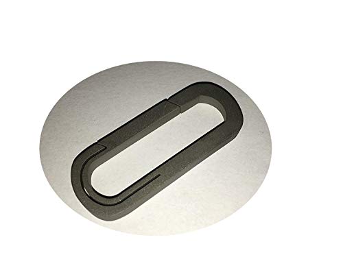 congenios  Muy de titanio Noble mosquetón, ovalado; linterna accesorios, llavero, con cierre rápido, robusto, ligero, elegante, elegante, ANDERS.